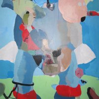 L'ours - acrylique sur toile, 146 x 114 cm&nbsp;