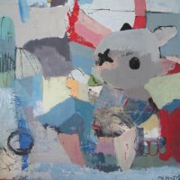 La Croix - acrylique sur toile, 140 x 140 cm